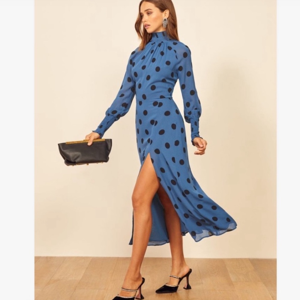 Reformation Valentin long sleeve dress